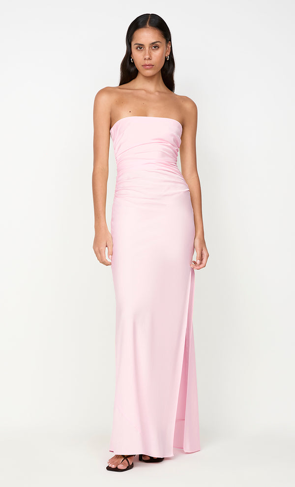 ETERNITY STRAPLESS MAXI DRESS - POWDER PINK