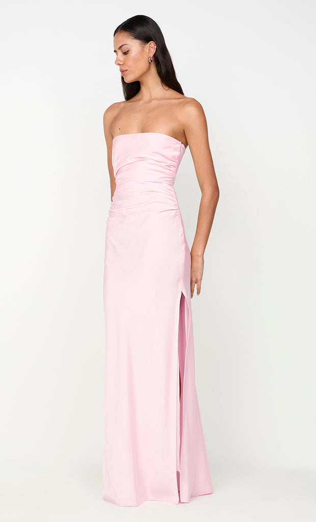 ETERNITY STRAPLESS MAXI DRESS - POWDER PINK