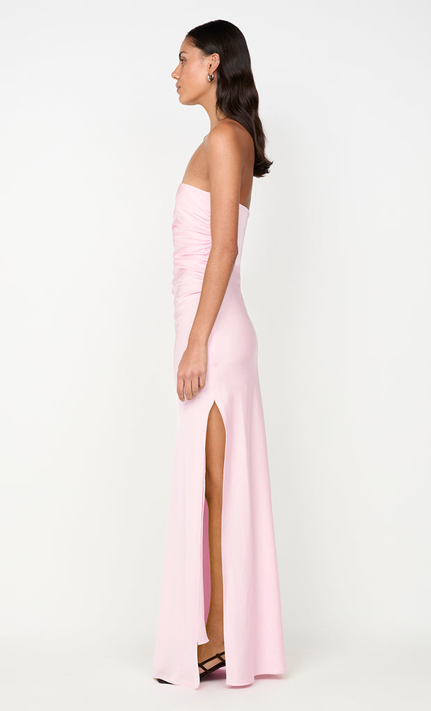 ETERNITY STRAPLESS MAXI DRESS - POWDER PINK