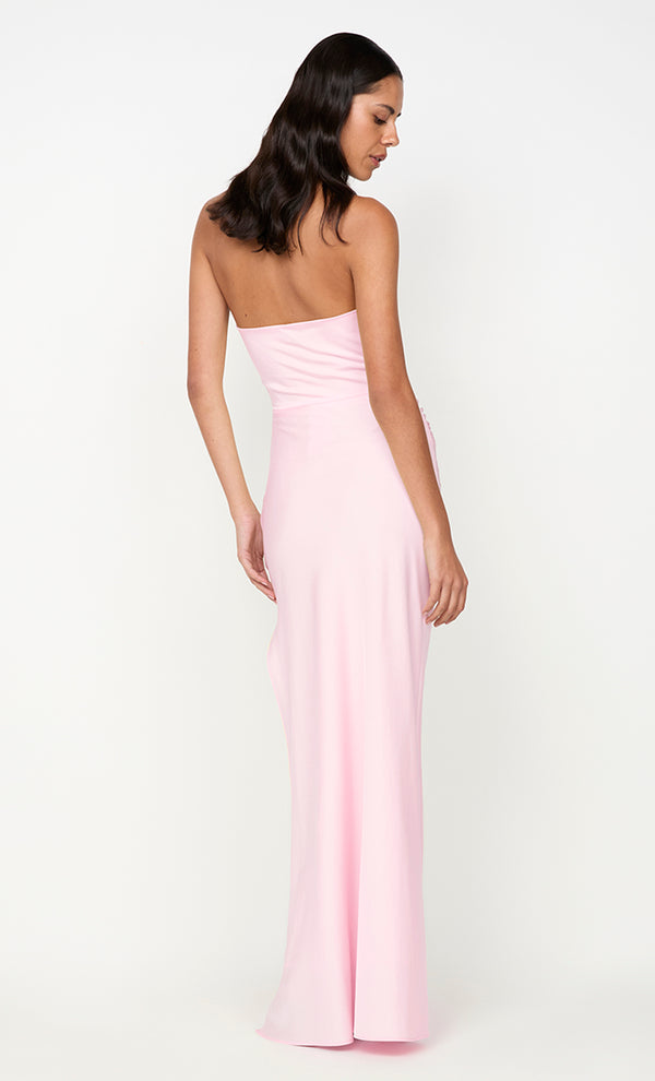 ETERNITY STRAPLESS MAXI DRESS - POWDER PINK