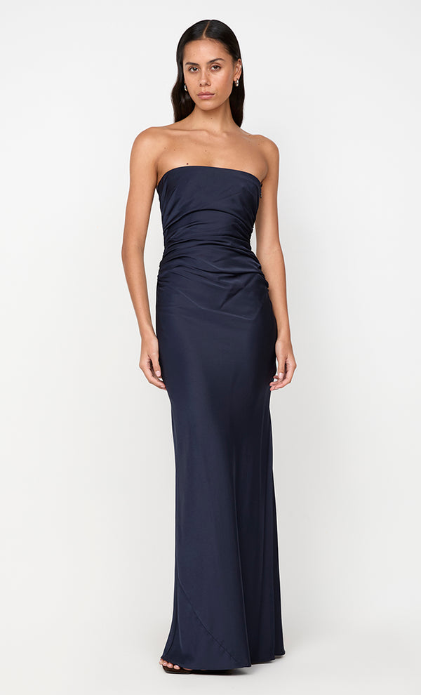 ETERNITY STRAPLESS MAXI DRESS - INK
