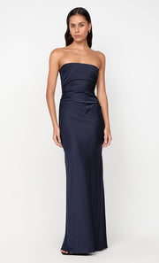 ETERNITY STRAPLESS MAXI DRESS - INK