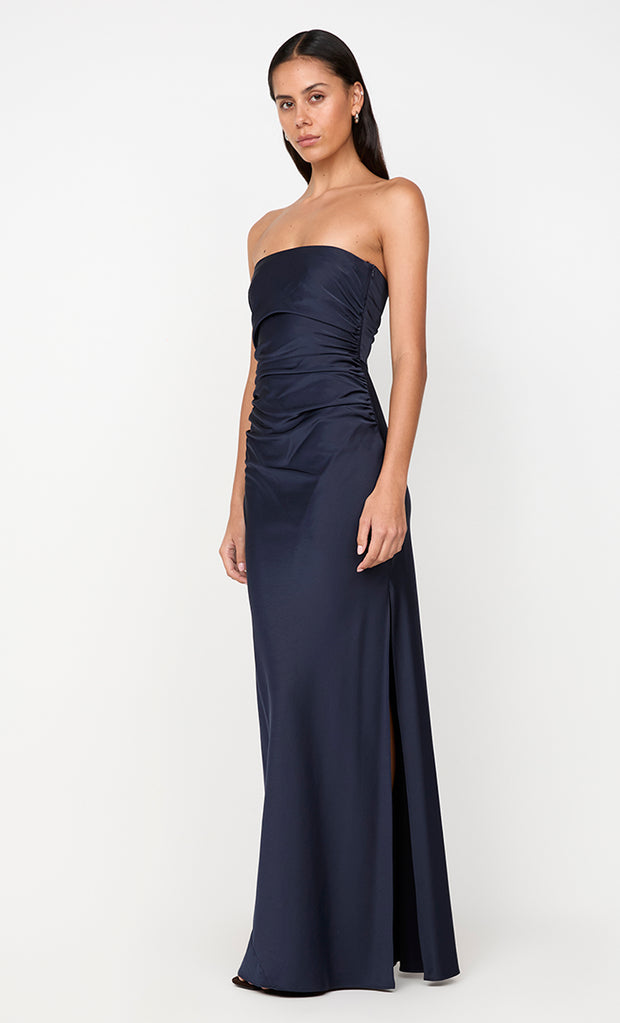 ETERNITY STRAPLESS MAXI DRESS - INK