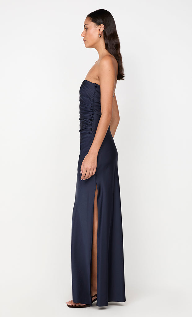 ETERNITY STRAPLESS MAXI DRESS - INK