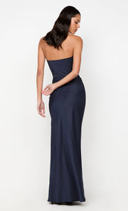 ETERNITY STRAPLESS MAXI DRESS - INK