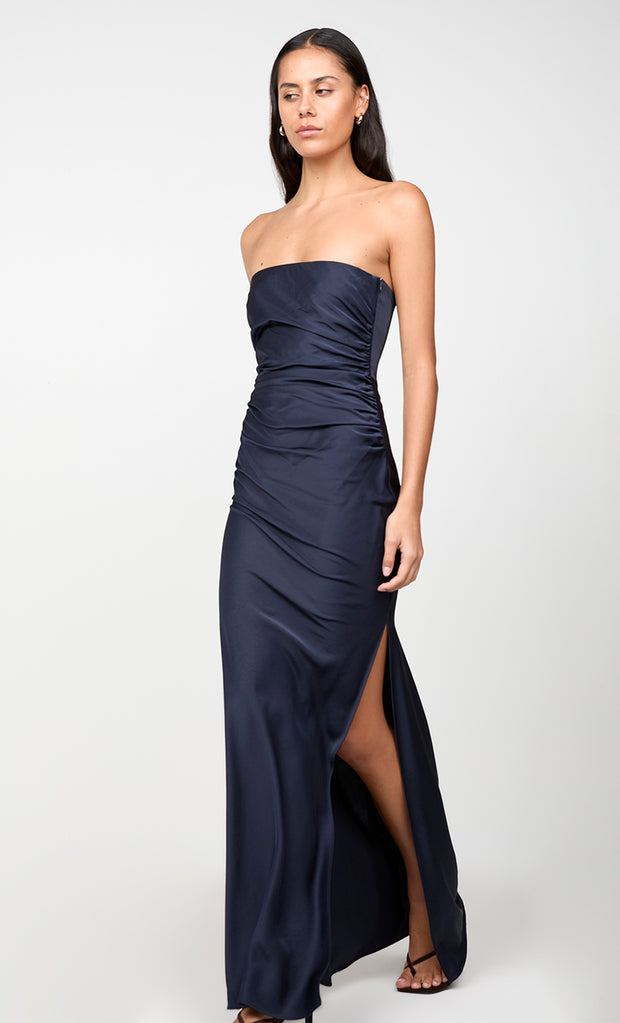 ETERNITY STRAPLESS MAXI DRESS - INK