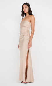 ETERNITY STRAPLESS MAXI DRESS - SAND
