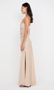 ETERNITY STRAPLESS MAXI DRESS - SAND