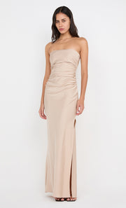 ETERNITY STRAPLESS MAXI DRESS - SAND