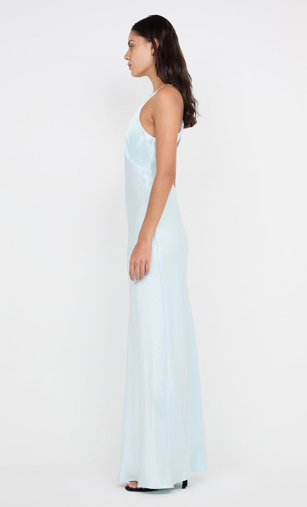 THE DREAMER V NECK DRESS - ARCTIC BLUE