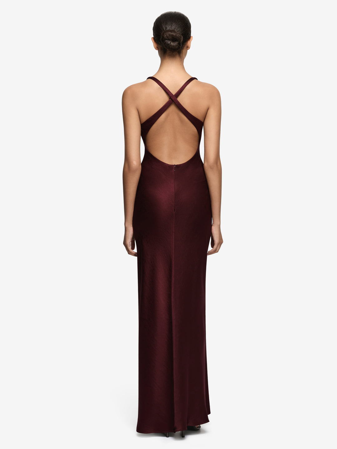 THE DREAMER V NECK DRESS - PLUM