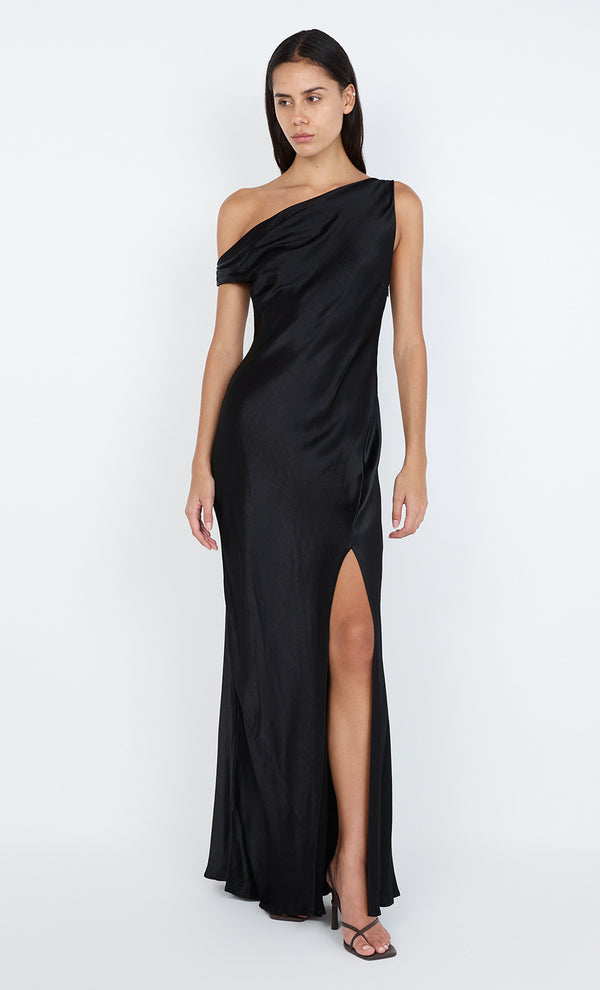 SOL ASYM DRESS - BLACK