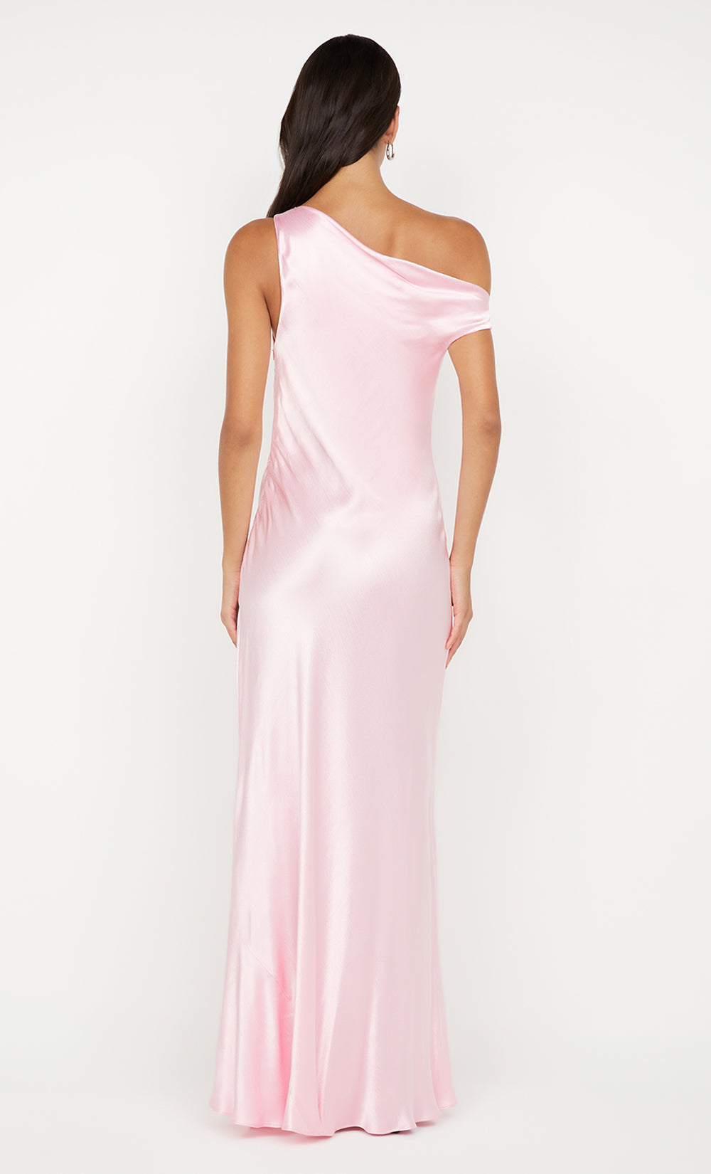 SOL ASYM DRESS - POWDER PINK