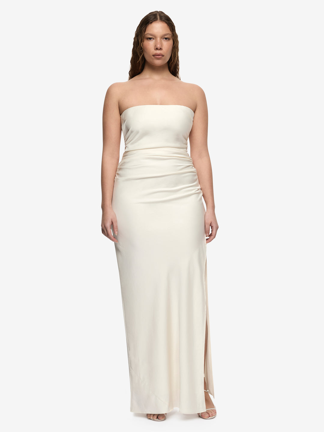 ETERNITY STRAPLESS MAXI DRESS - CREAM