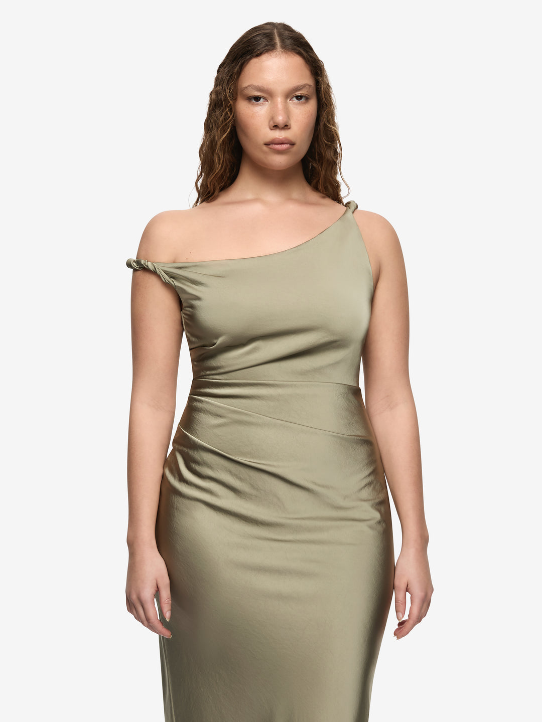 LUNETTA TWIST STRAP DRESS - SAGE