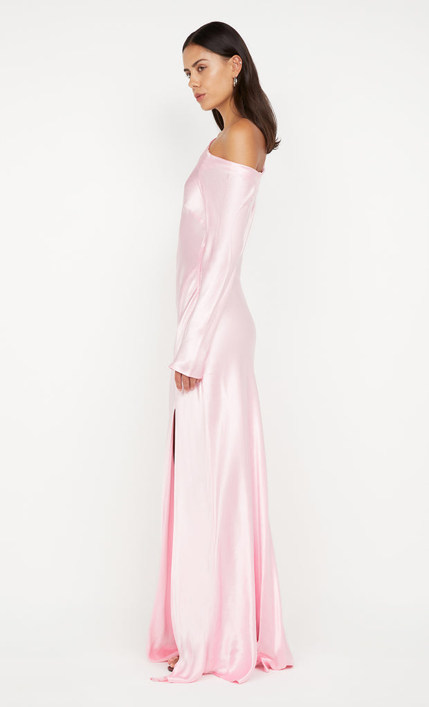 SIENA ASYM MAXI DRESS - POWDER PINK