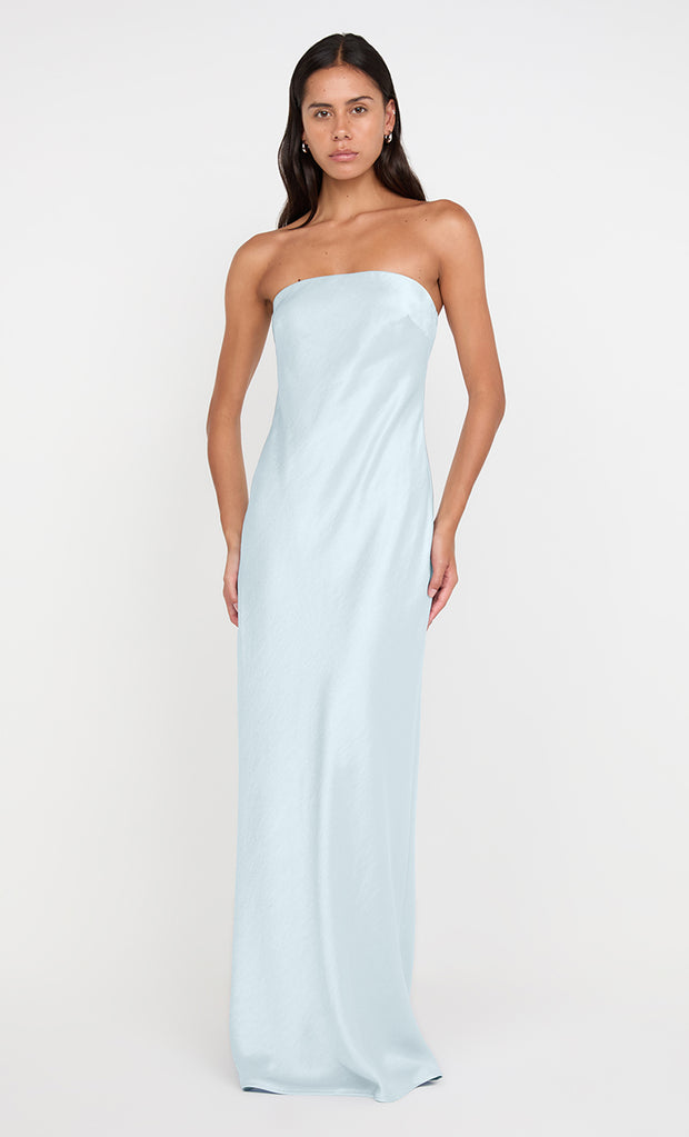 AUSTEN STRAPLESS MAXI DRESS - ARCTIC BLUE