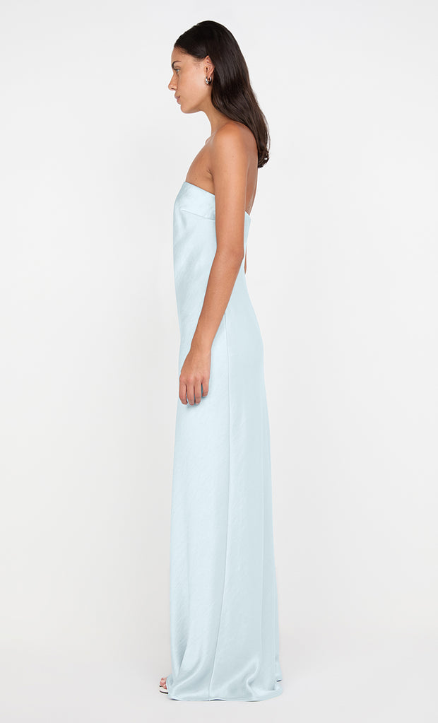 AUSTEN STRAPLESS MAXI DRESS - ARCTIC BLUE