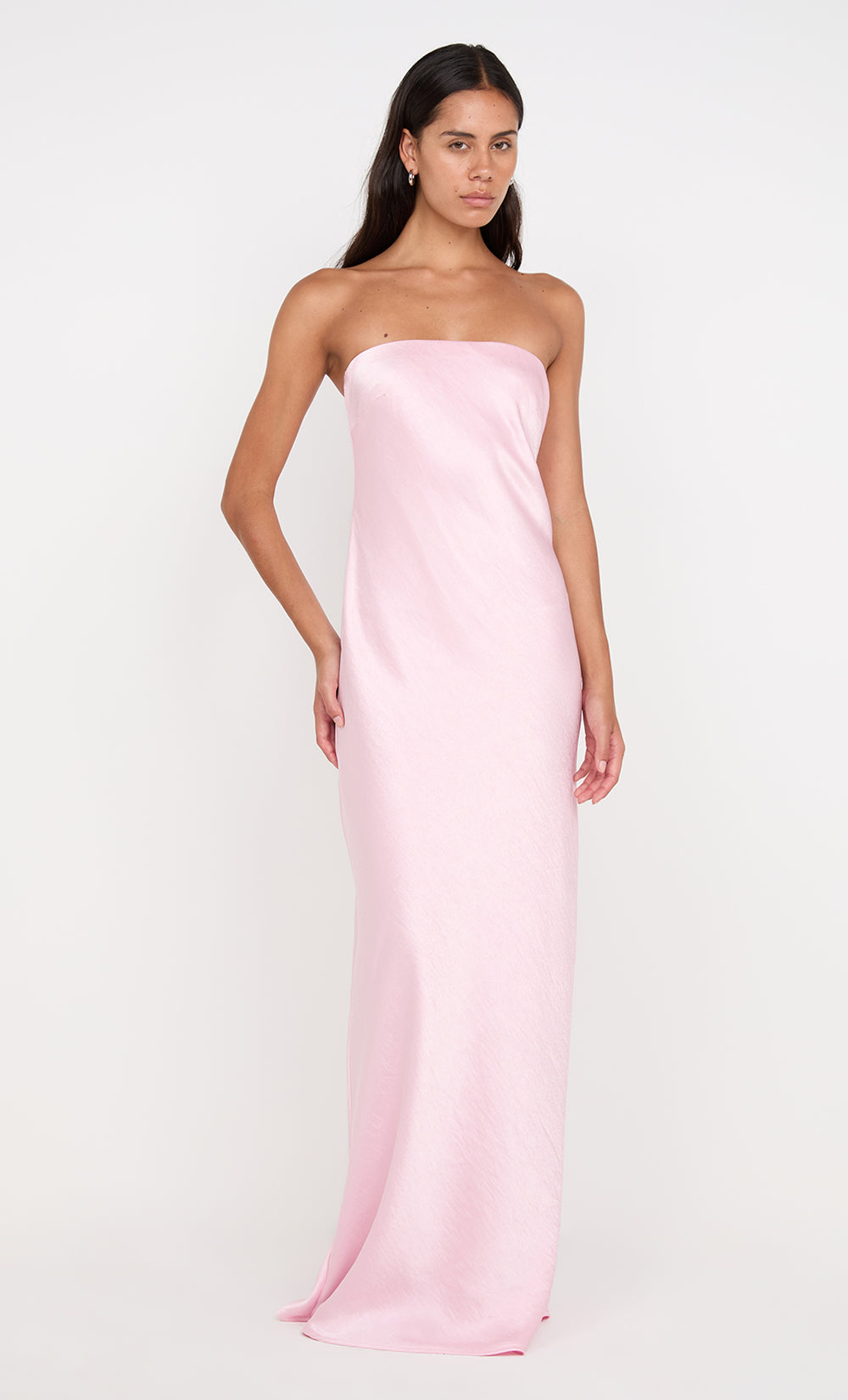 AUSTEN STRAPLESS MAXI DRESS - POWDER PINK
