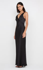 AUSTEN V NECK MAXI DRESS - BLACK