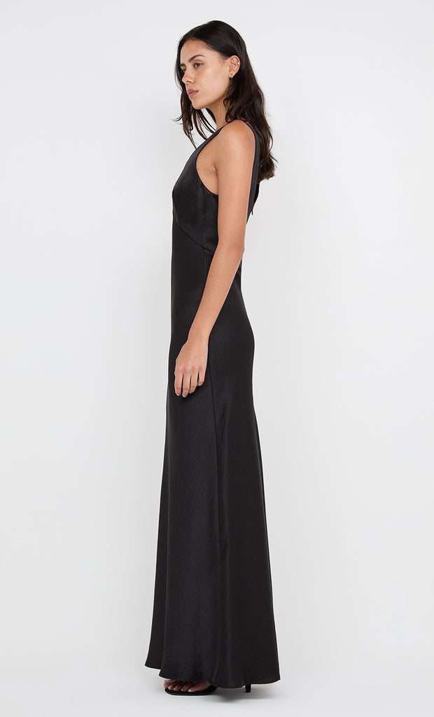 AUSTEN V NECK MAXI DRESS - BLACK