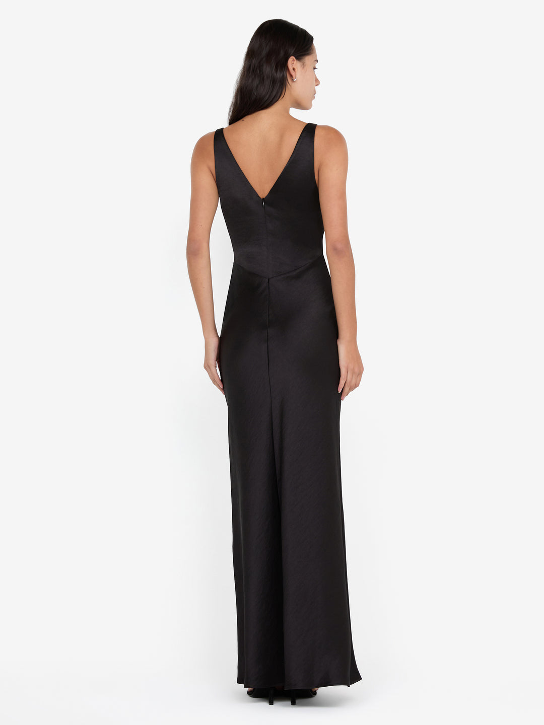 AUSTEN V NECK MAXI DRESS - BLACK