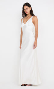 AUSTEN V NECK MAXI DRESS - IVORY