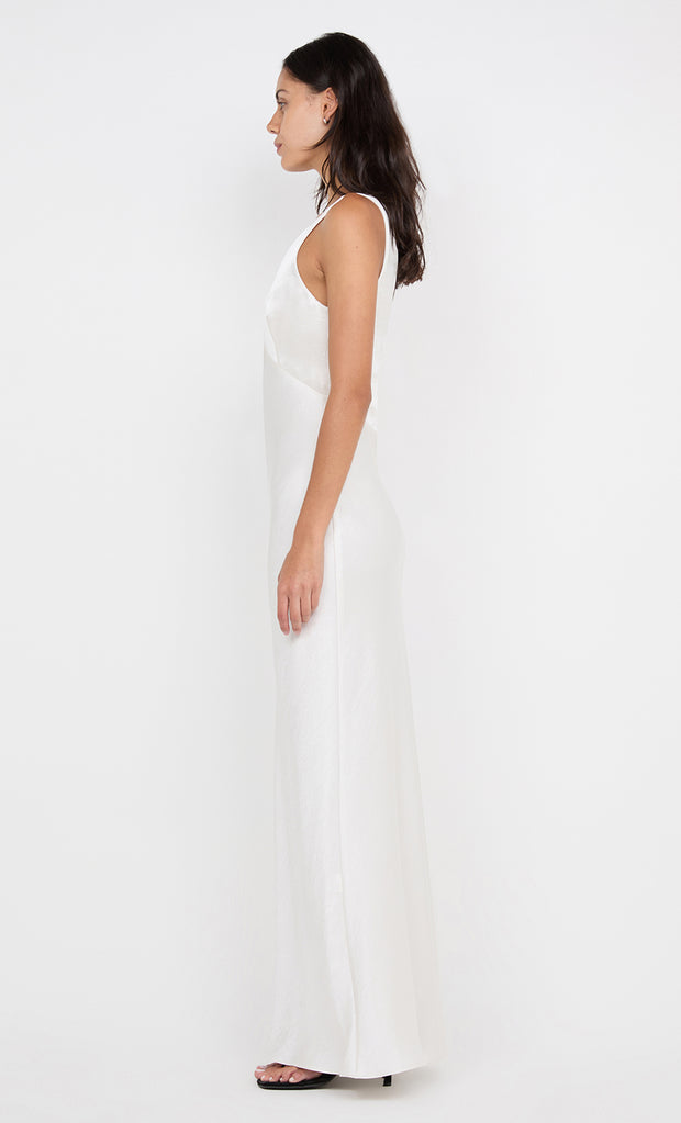 AUSTEN V NECK MAXI DRESS - IVORY