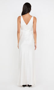 AUSTEN V NECK MAXI DRESS - IVORY