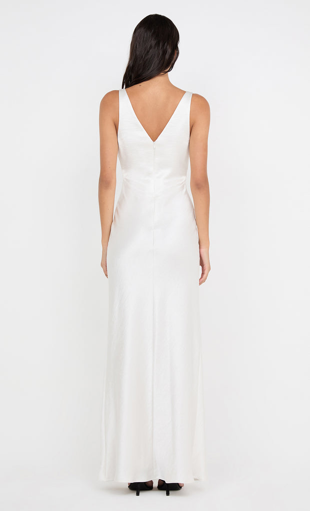AUSTEN V NECK MAXI DRESS - IVORY