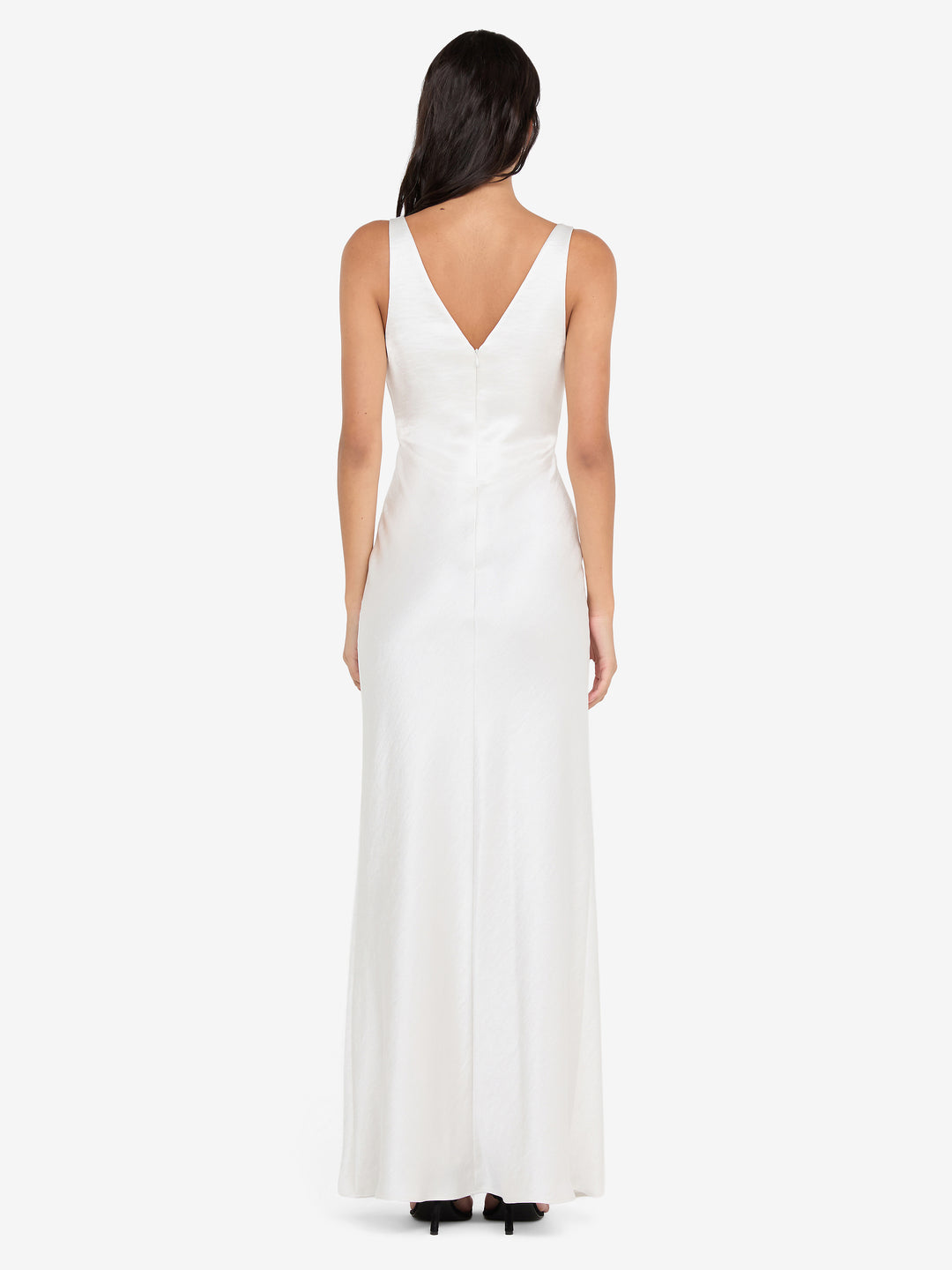 AUSTEN V NECK MAXI DRESS - IVORY
