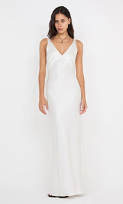 AUSTEN V NECK MAXI DRESS - IVORY