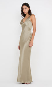 AUSTEN V NECK MAXI DRESS - SAGE