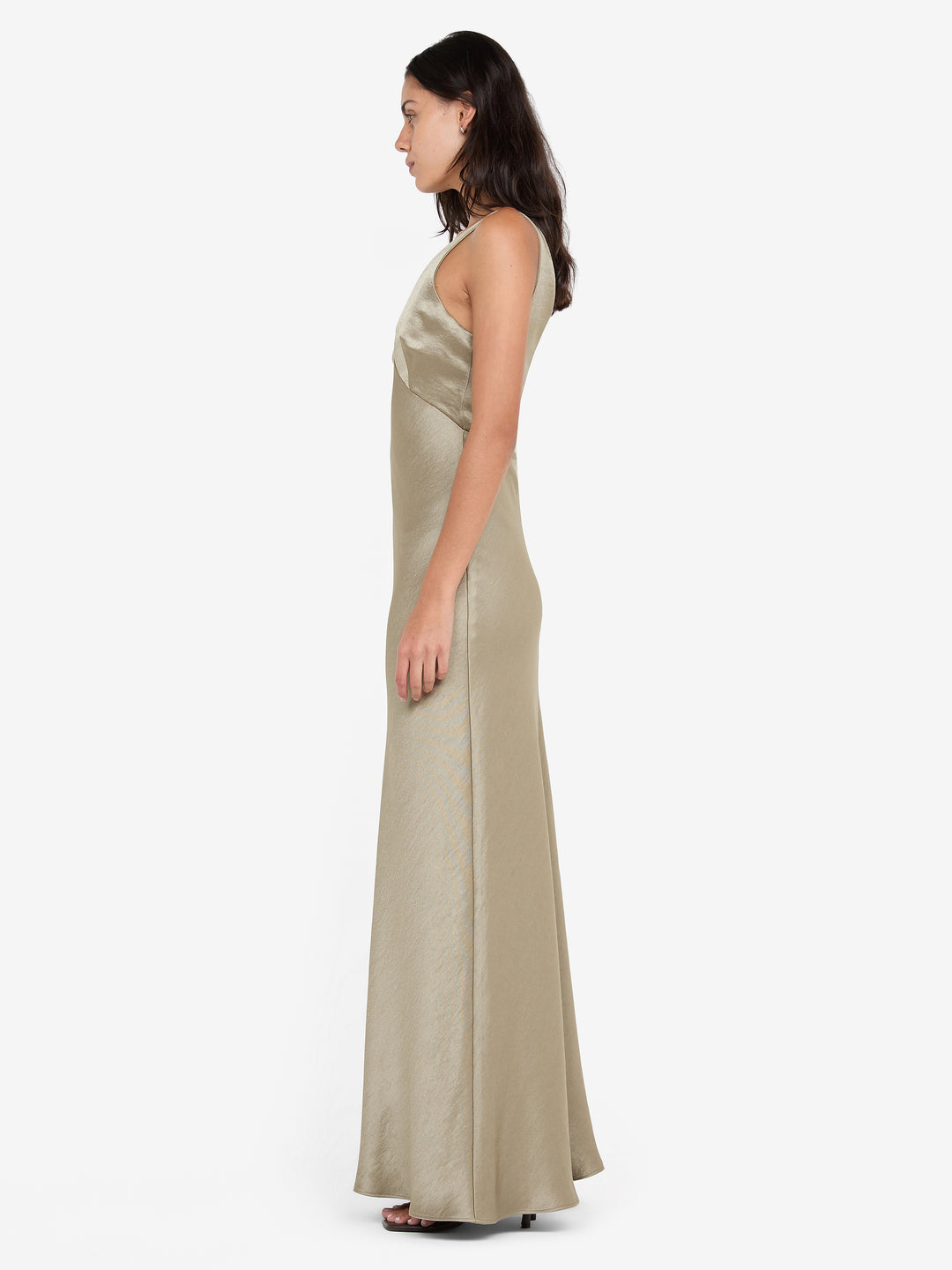AUSTEN V NECK MAXI DRESS - SAGE