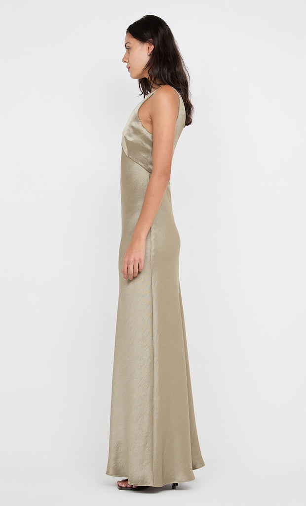 AUSTEN V NECK MAXI DRESS - SAGE