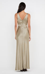 AUSTEN V NECK MAXI DRESS - SAGE