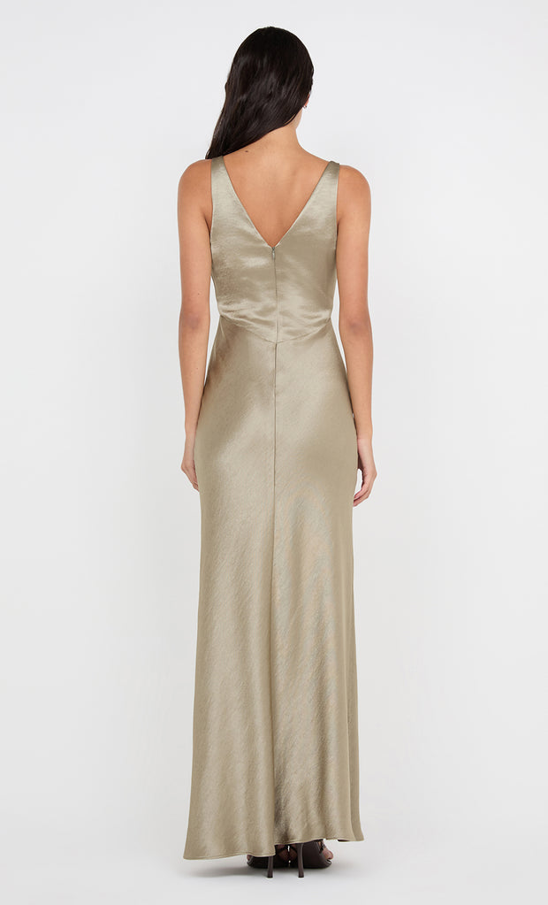 AUSTEN V NECK MAXI DRESS - SAGE