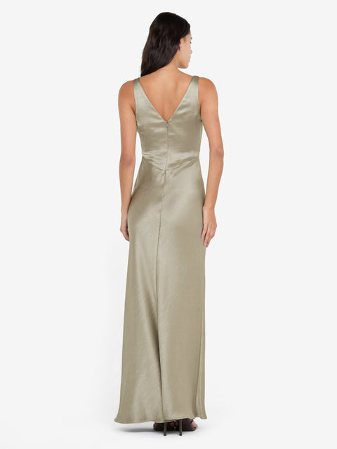 AUSTEN V NECK MAXI DRESS - SAGE