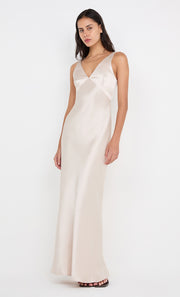 AUSTEN V NECK MAXI DRESS - SAND