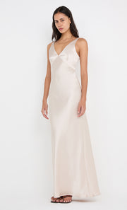 AUSTEN V NECK MAXI DRESS - SAND