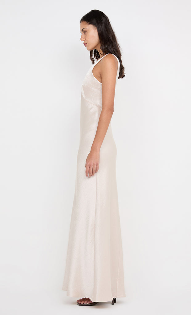 AUSTEN V NECK MAXI DRESS - SAND