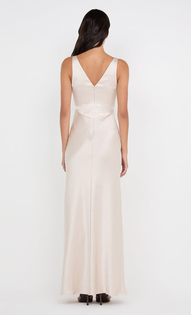 AUSTEN V NECK MAXI DRESS - SAND