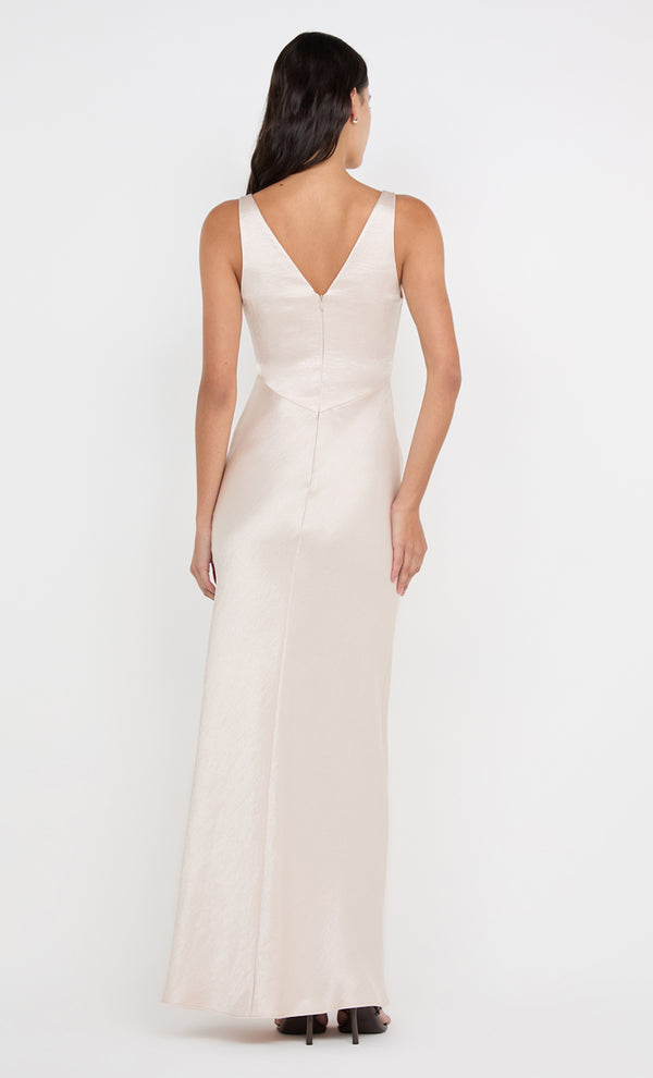 AUSTEN V NECK MAXI DRESS - SAND