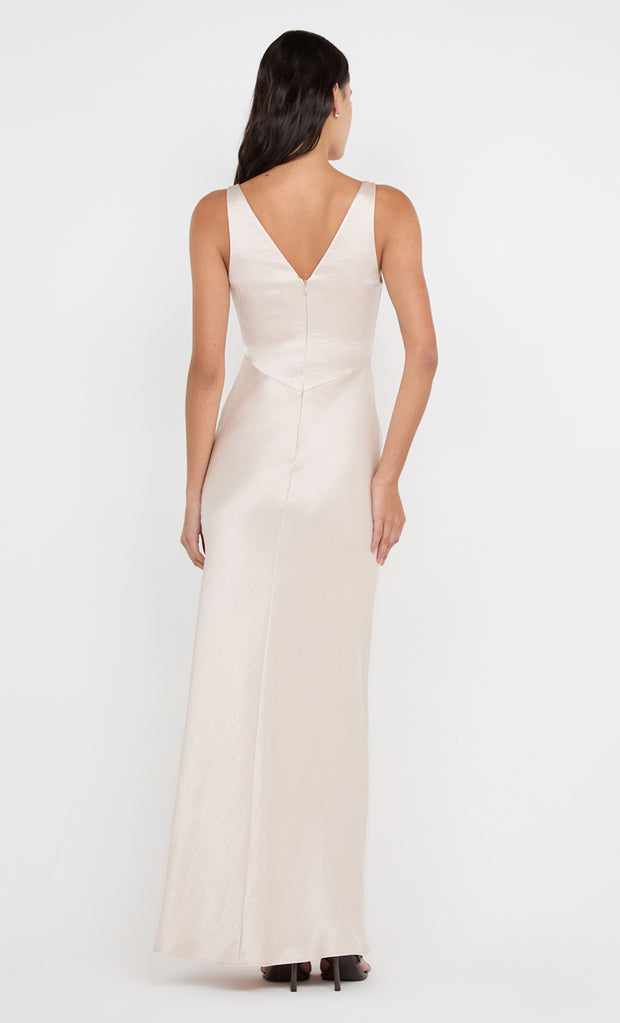 AUSTEN V NECK MAXI DRESS - SAND