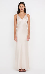 AUSTEN V NECK MAXI DRESS - SAND