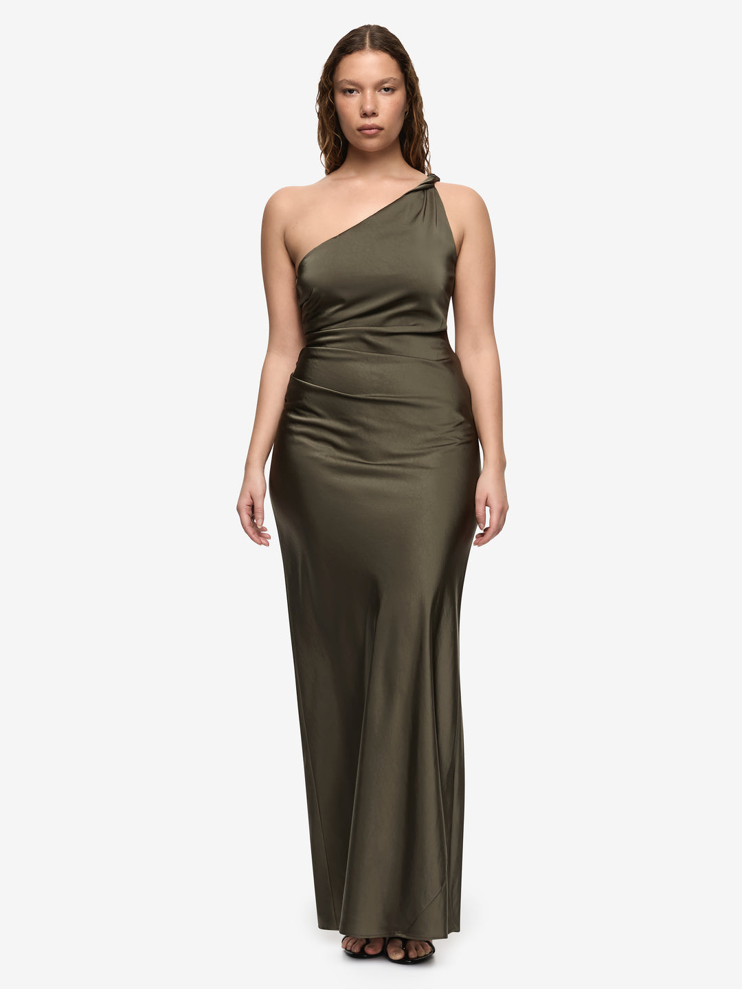 LUNETTA ASYM DRESS - DARK WILLOW