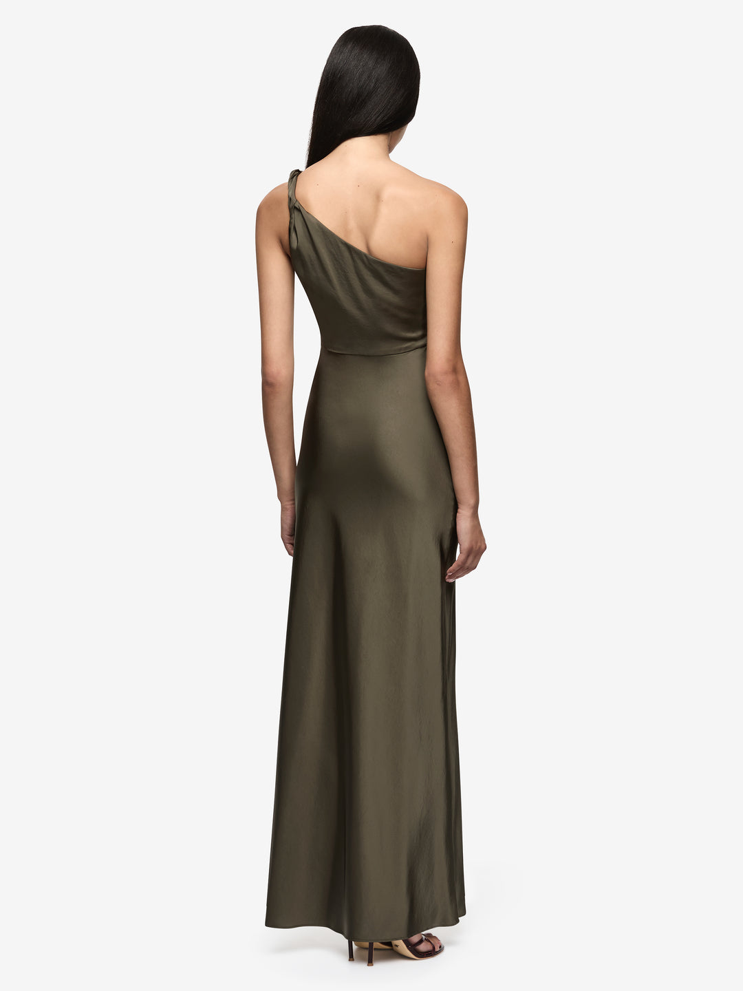 LUNETTA ASYM DRESS - DARK WILLOW
