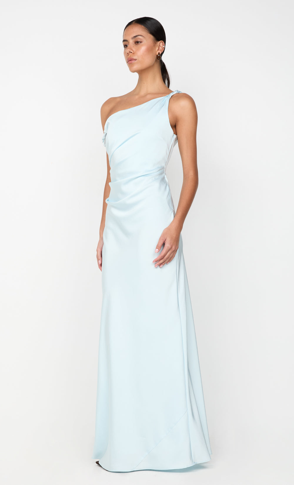 LUNETTA TWIST STRAP DRESS - ARCTIC BLUE