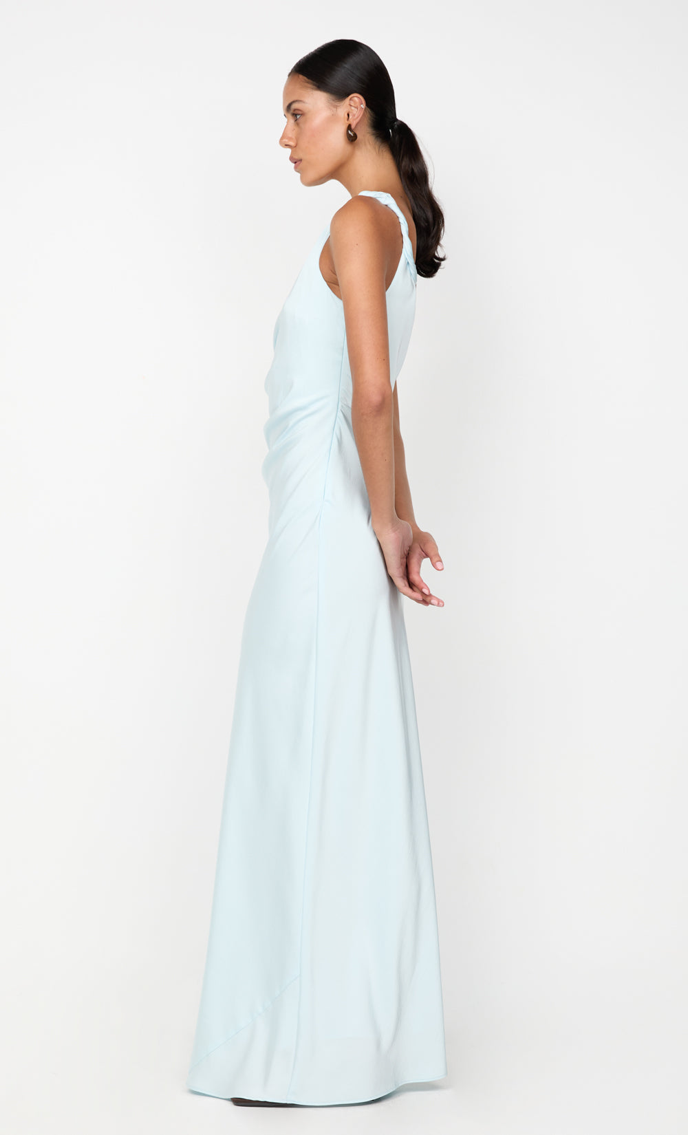 LUNETTA TWIST STRAP DRESS - ARCTIC BLUE
