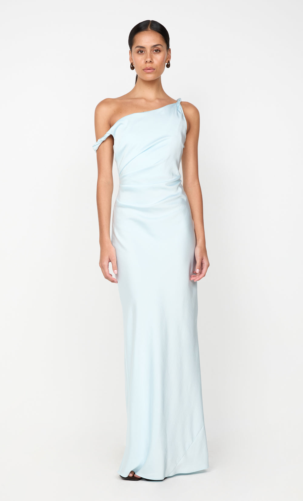 LUNETTA TWIST STRAP DRESS - ARCTIC BLUE